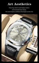POEDAGAR 853L Square Quartz Watch - Image 8