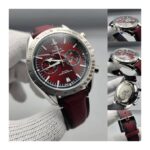 Omega Speedmaster Red Dial Chronograph - Sporty Luxury Swiss Watch - Image 4