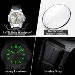POEDAGAR 853L Square Quartz Watch - Image 11