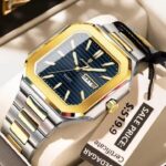 Poedagar 672 Men's Watch - Gold Blue - Image 5