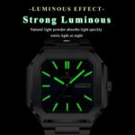 Poedagar 672 Men's Watch - Gold Blue - Image 3