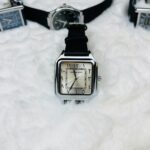 Universe Point 1037 Arabic Dial Silicon Strap Men's Watch - Black White - Image 10