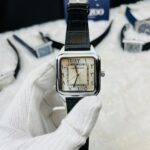 Universe Point 1037 Arabic Dial Silicon Strap Men's Watch - Black White - Image 7