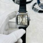 Universe Point 1037 Arabic Dial Silicon Strap Men's Watch - Black White