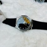 Universe Point 7666 Arabic Dial Men's Watch - Silver Black - Image 2