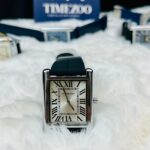 Universe Point Classic Rectangular Roman Dial Watch – Black Strap Edition - Image 5