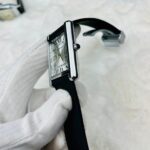 Universe Point Classic Rectangular Roman Dial Watch – Black Strap Edition - Image 8