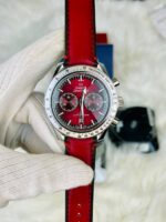 Omega Speedmaster Red Dial Chronograph - Sporty Luxury Swiss Watch - Image 14