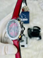 Omega Speedmaster Red Dial Chronograph - Sporty Luxury Swiss Watch - Image 3