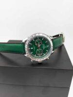 Omega Speedmaster Green Dial Chronograph - Sporty Luxury Swiss Watch - Image 5