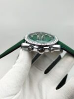 Omega Speedmaster Green Dial Chronograph - Sporty Luxury Swiss Watch - Image 3